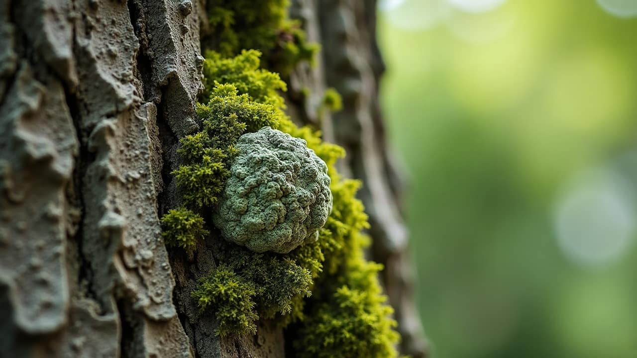 Mousse et lichen sur un tronc d'arbre : faut-il s'inquiéter ?